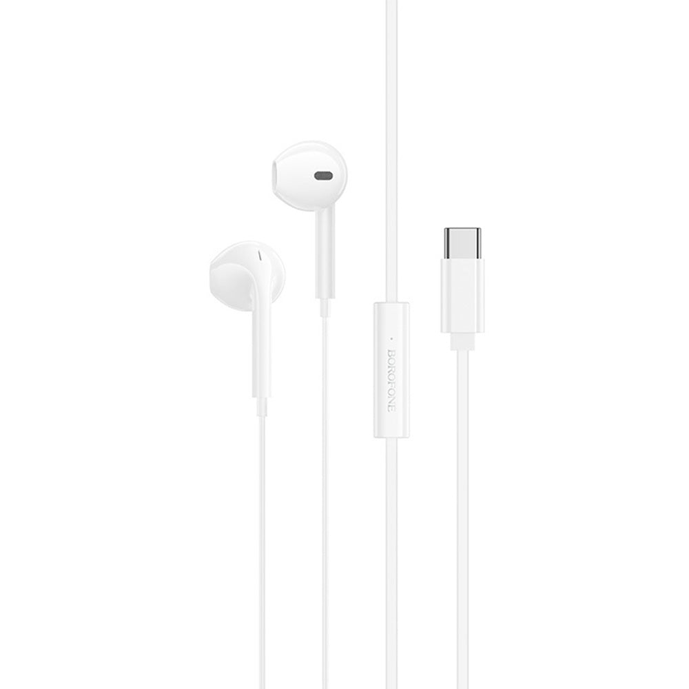 Auriculares manos libres USB-C Borofone BM99 Star, Blanco