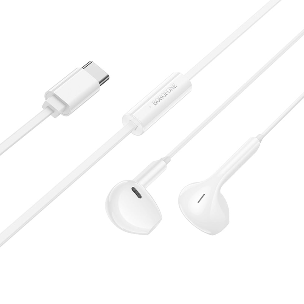Auriculares manos libres USB-C Borofone BM99 Star, Blanco