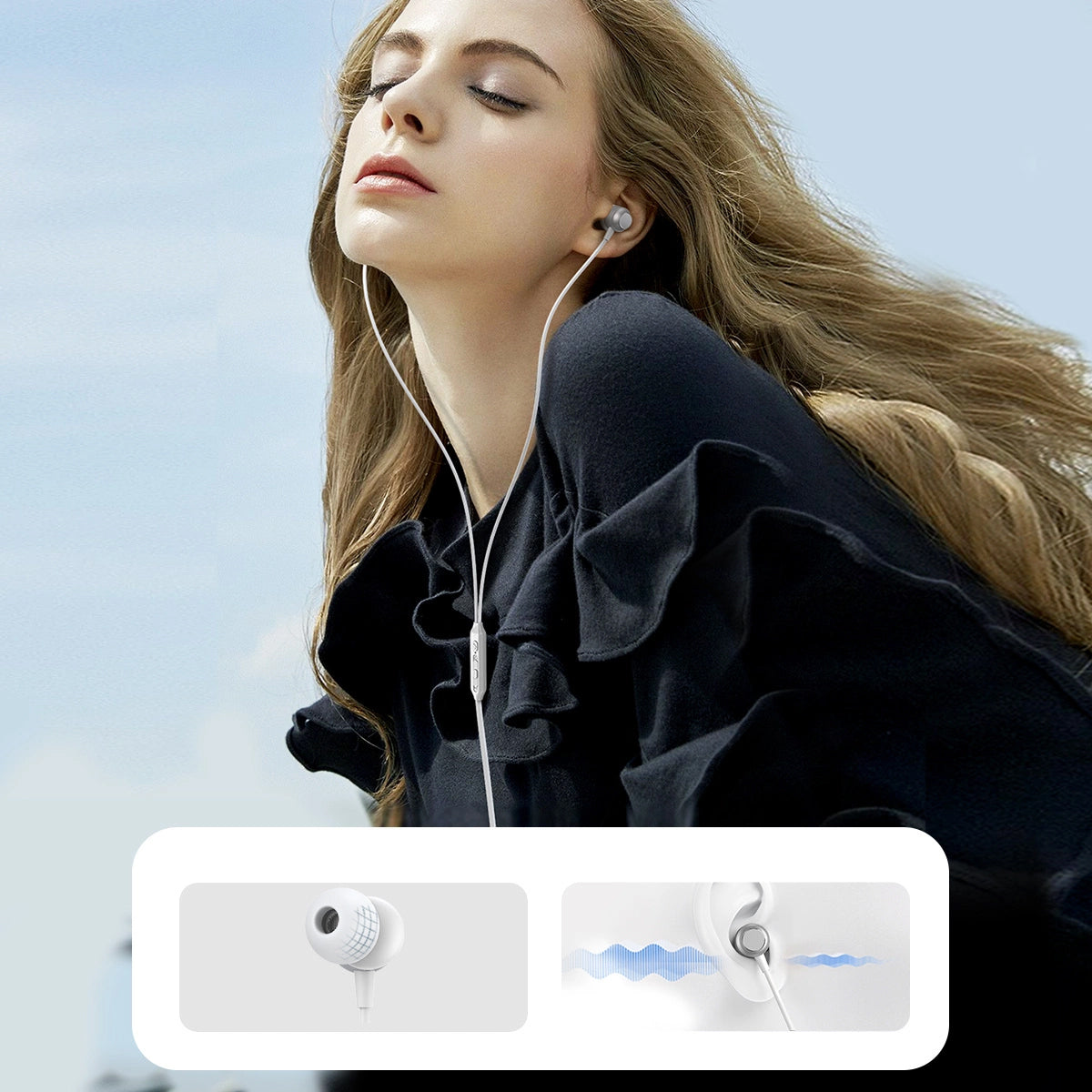 Handsfree USB-C Joyroom JR-EC06, Plateado