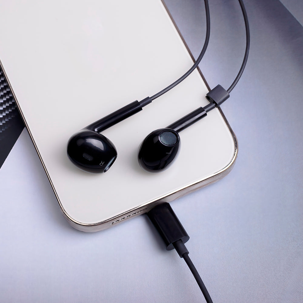 Manos libres USB-C MaXlife MXEP-04, Negro