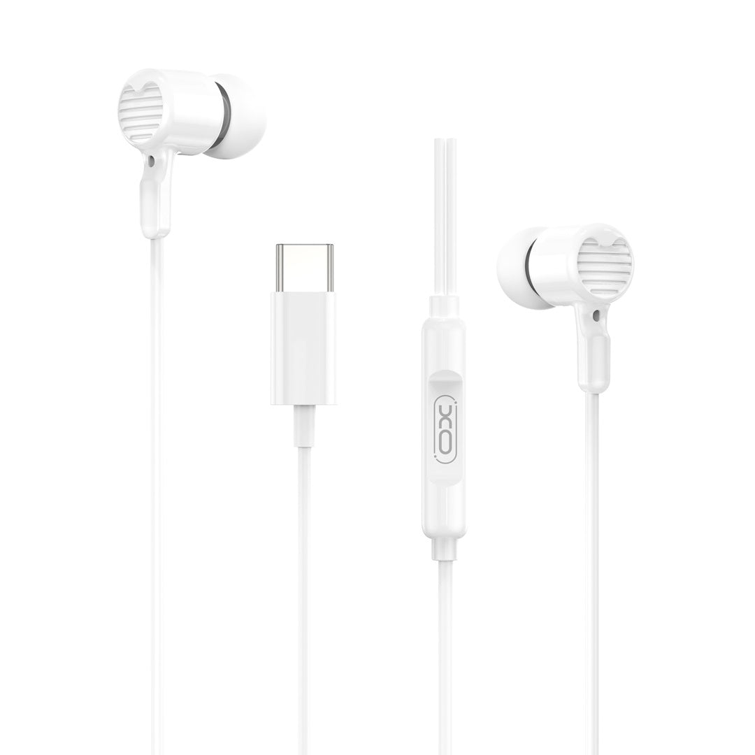Auriculares manos libres USB-C XO Design EP81, Blanco