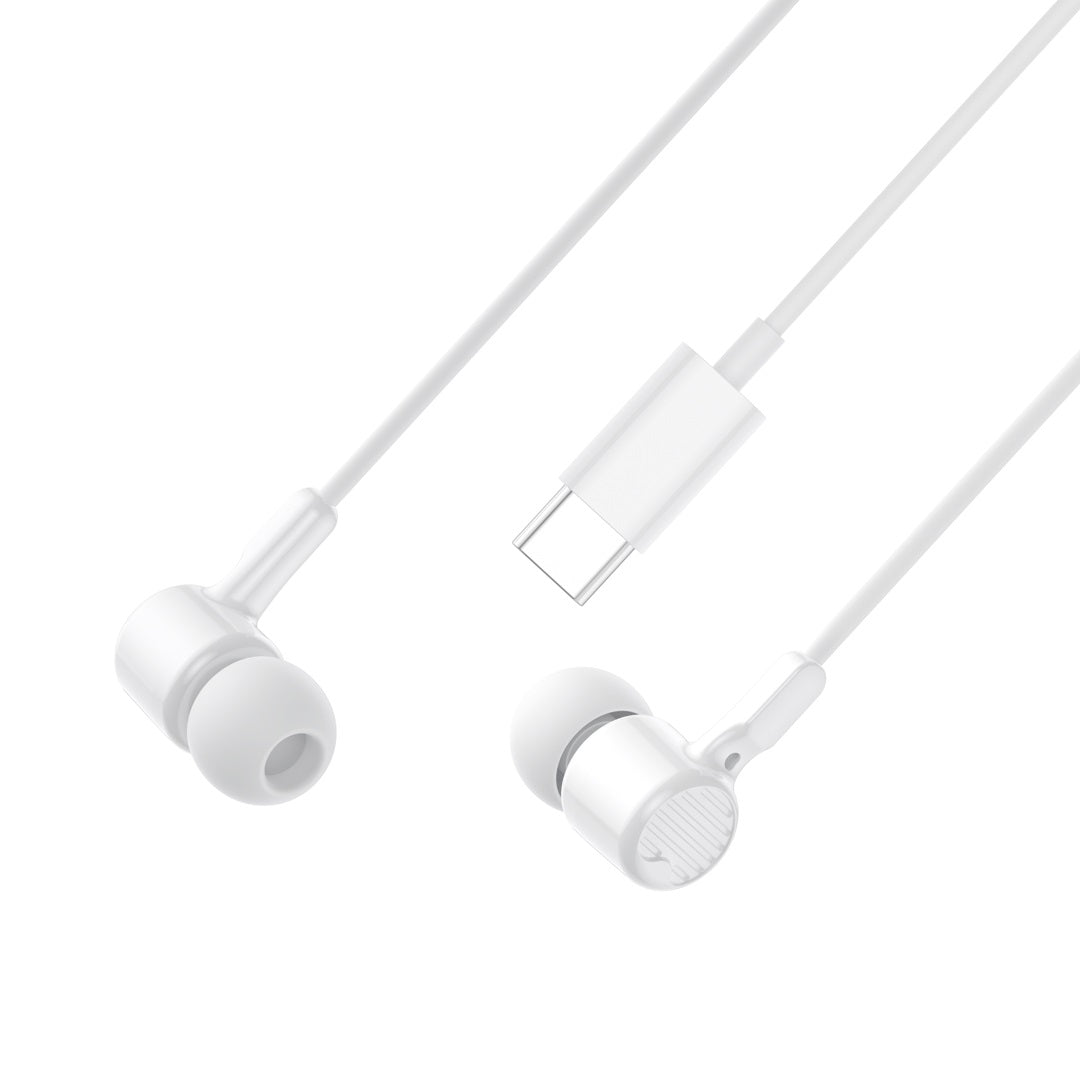 Auriculares manos libres USB-C XO Design EP81, Blanco