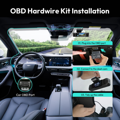Cable OBD Hardwire Botslab para cámara HK40 Plus / HK30 Pro / G500H Pro / G980H Pro / G300H Pro / V9H / G980H 4CH