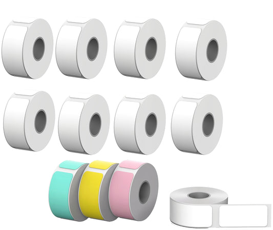 Rollo de Etiquetas Autoadhesivas para Impresora Label Era, Set de 12 piezas