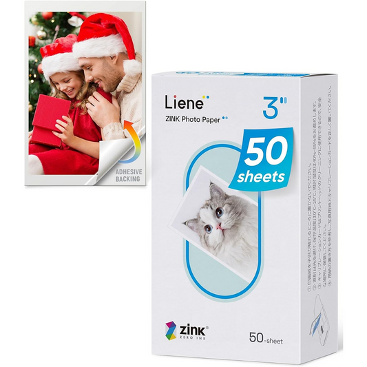 Papel Fotográfico Liene para Impresora Pearl 2x3, Set de 50 unidades