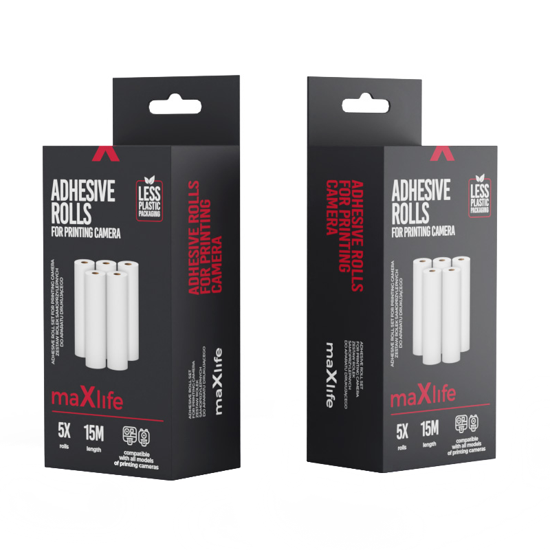 Papel Fotográfico MaXlife para Cámara Digital MXPC-100, Set de 5 unidades