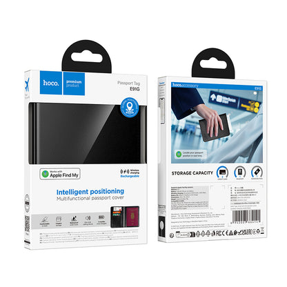 HOCO SmartTag Passport E91G para iOS Series, Negro