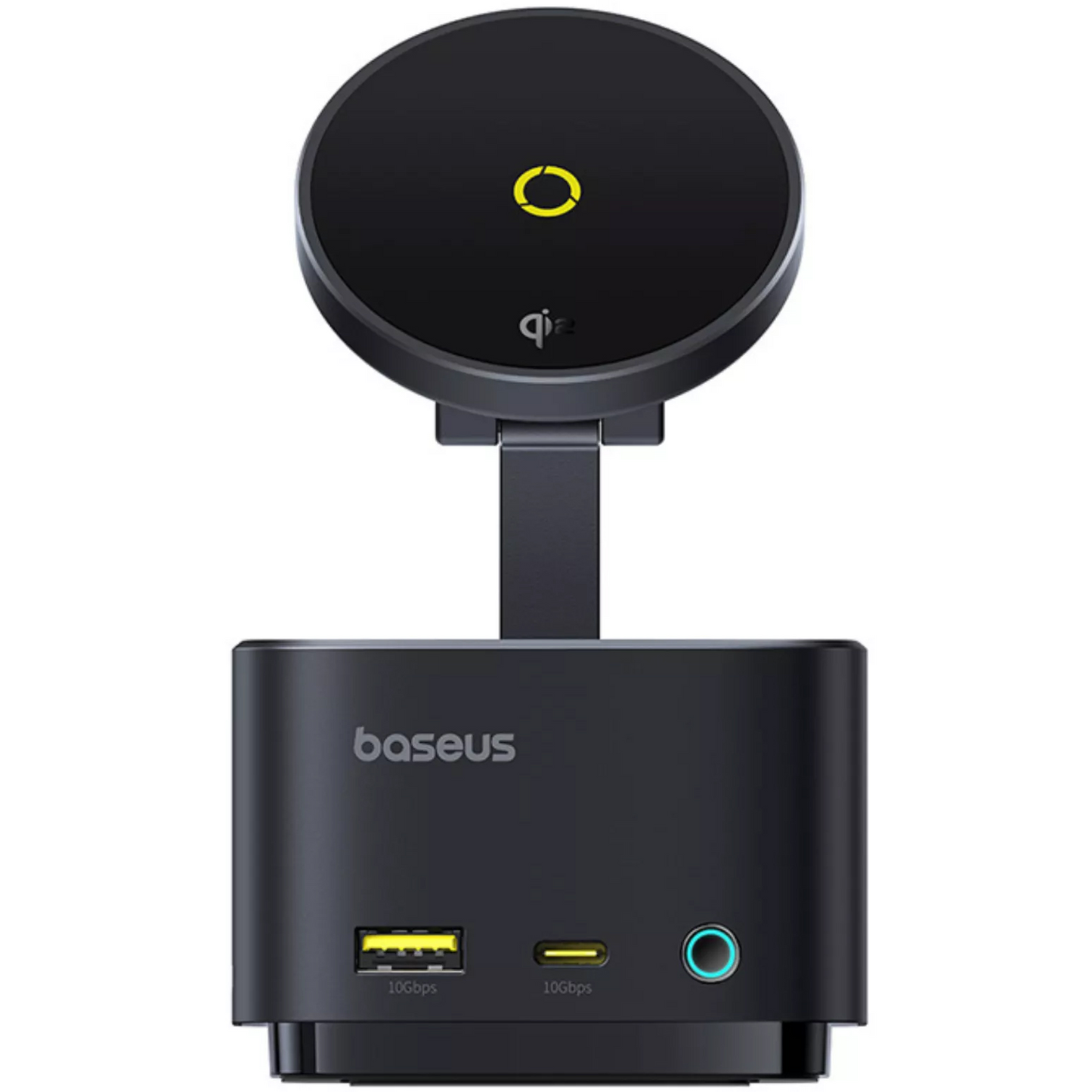 Hub Multifuncional Baseus MagPro II 7en1, 1 x USB-A - 2 x USB-C - 1 x HDMI - 1 x QI - 1 x SD - 1 x microSD, Negro Reacondicionado B00072900121-00
