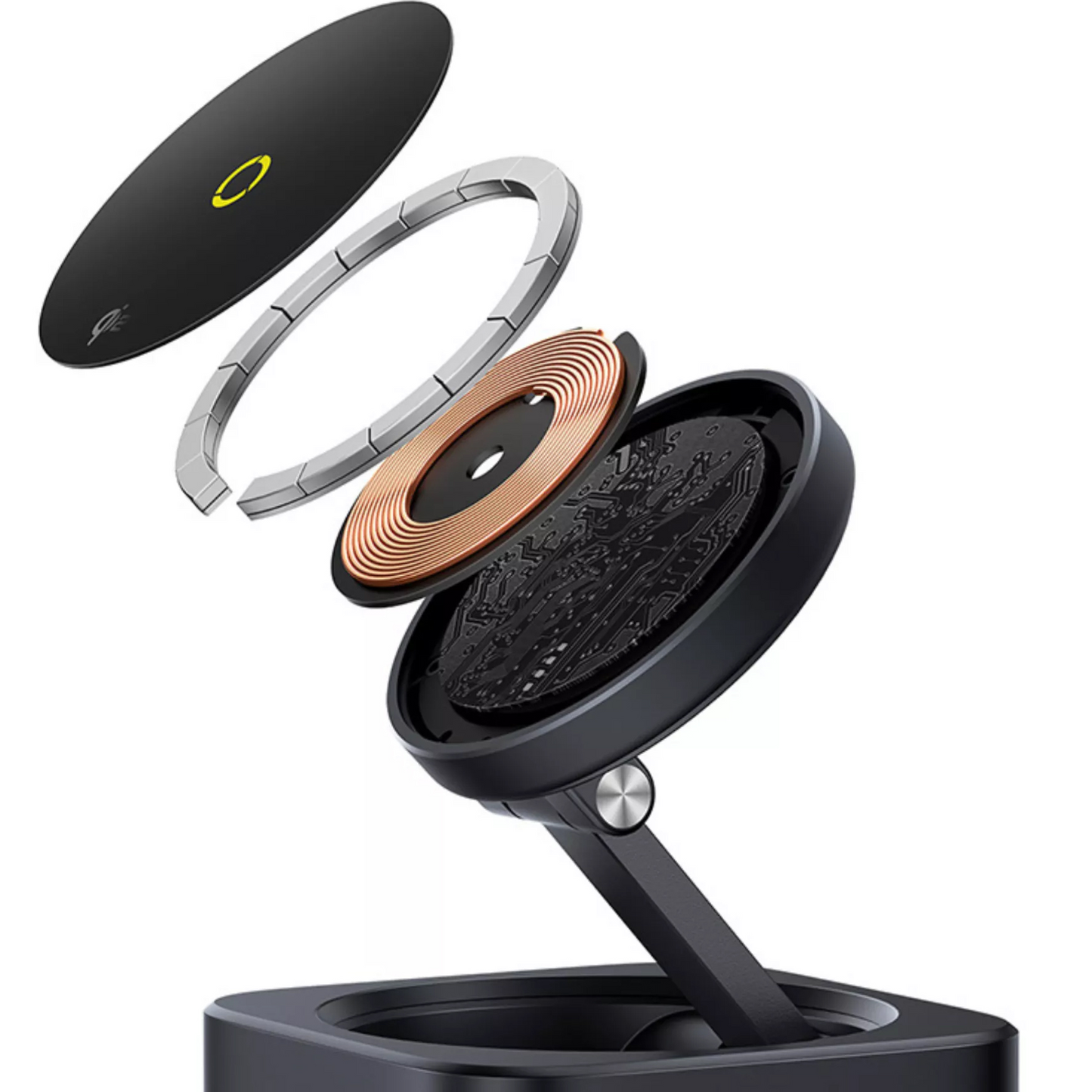 Hub Multifuncional Baseus MagPro II 7en1, 1 x USB-A - 2 x USB-C - 1 x HDMI - 1 x QI - 1 x SD - 1 x microSD, Negro Reacondicionado B00072900121-00