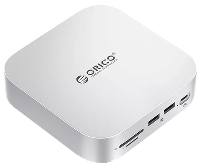 Hub Multifuncional Orico MiniLink M48PR para Apple Mac Mini M4, 9en1, Plateado