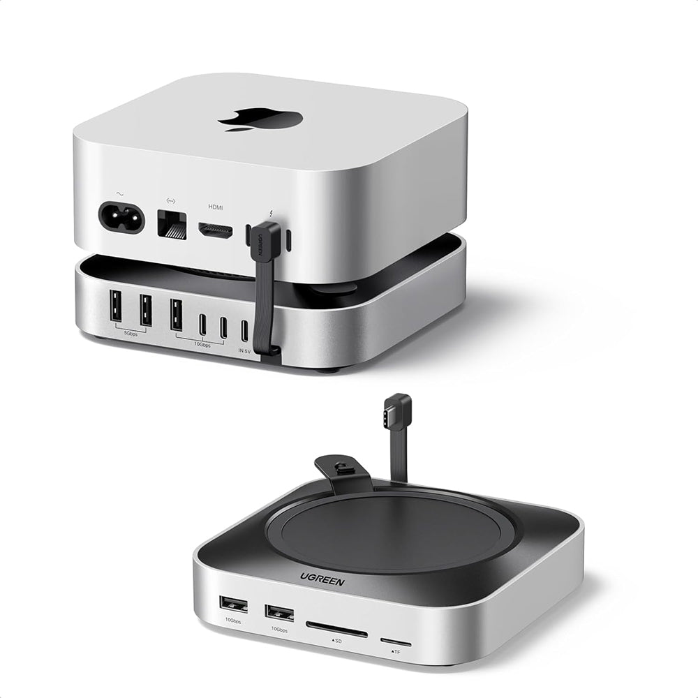 Hub Multifuncional UGREEN CM841A (95094) para Apple Mac Mini M4 / Pro, 10en1, Gris