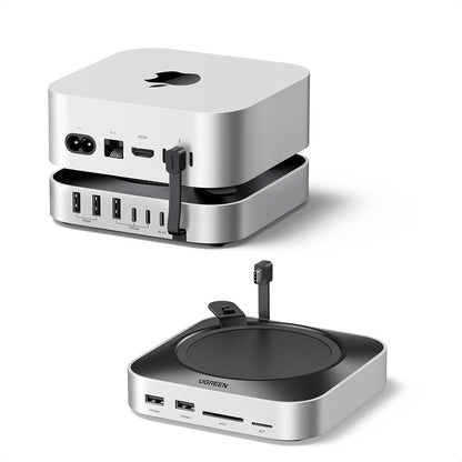 Hub Multifuncional UGREEN CM841A (95094) para Apple Mac Mini M4 / Pro, 10en1, Gris