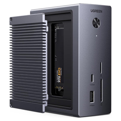 Hub Multifuncional UGREEN CM923 (55735), 10 en 1, Gris