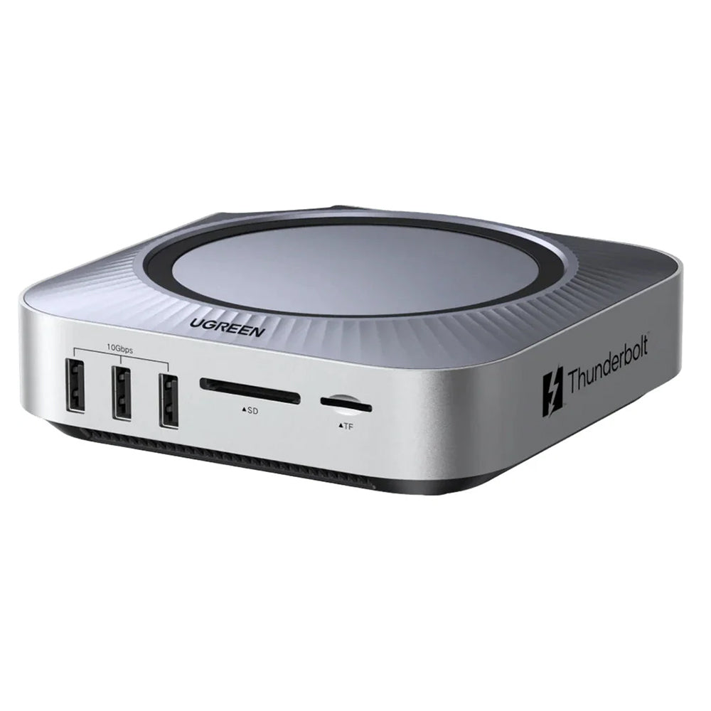 Hub multifuncional UGREEN Revodok Maxidok (85883EU) para Apple Mac Mini M4 / Mini M4 Pro, 10 en 1, plateado