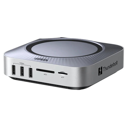 Hub multifuncional UGREEN Revodok Maxidok (85883EU) para Apple Mac Mini M4 / Mini M4 Pro, 10 en 1, plateado