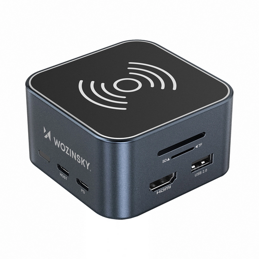 Hub Multifuncional WZK WHBC09Y8S, 12en1, Gris