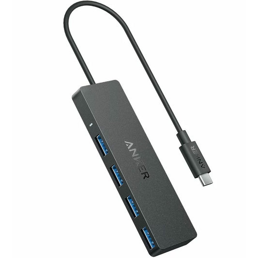 Hub USB-C Anker, 4 x USB-A 3.0, negro A8309G11 