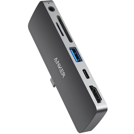 USB-C Hub Anker PowerExpand Direct para Apple iPad Pro 11 / Pro 12.9, 1 x USB-C - 1 x USB-A - 1 x HDMI - 1 x conector de 3,5 mm - 1 x SD - 1 x microSD, Gris