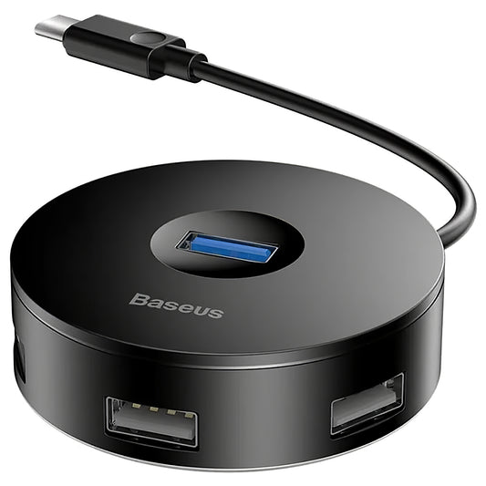 Baseus AirJoy USB-C Hub, 3 x USB-A - 1 x USB-A 3.0, Negro CAHUB-G01 CAHUB-G01 