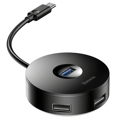 Baseus AirJoy USB-C Hub, 3 x USB-A - 1 x USB-A 3.0, Negro CAHUB-G01 CAHUB-G01 