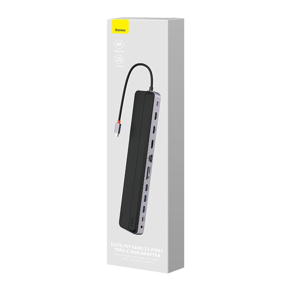 Hub USB-C Baseus EliteJoy Gen2, 11en1, Negro WKSX030213