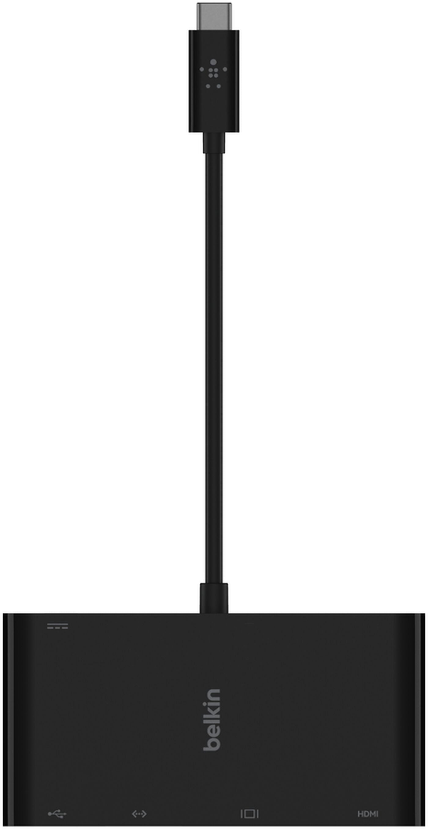 Hub USB-C Belkin Connect, 1 x USB-A 3.0 - 1 x USB-C - 1 x HDMI - 1 x VGA - 1 x RJ45, Negro AVC004btBK