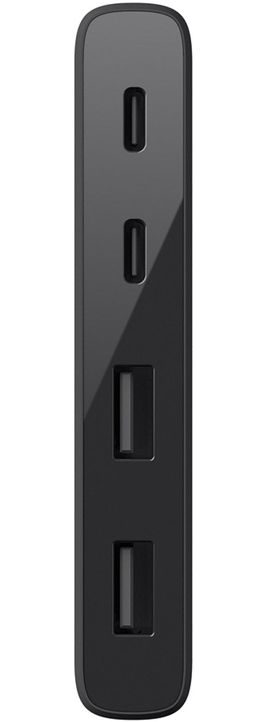 Hub USB-C Belkin Mini, 2 x USB-A 3.1 - 2 x USB-C, Negro F4U090btBLK