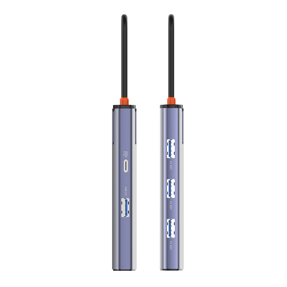 Hub USB-C ColorWay CW-HUB03, 6en1, Plateado