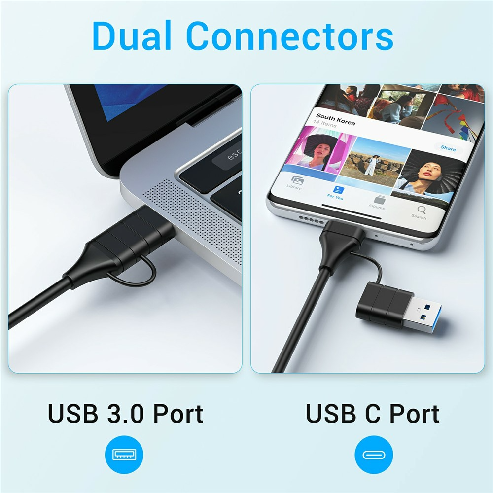 Hub USB-C con Carga Inalámbrica QI OEM YC7209, 10en1, Gris