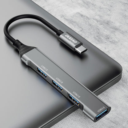 Hub USB-C Dudao A16T, 1 x USB-A 3.0 - 3 x USB-A, Negro