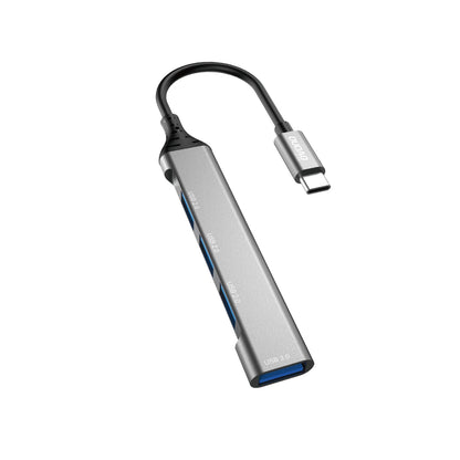 Hub USB-C Dudao A16T, 1 x USB-A 3.0 - 3 x USB-A, Negro