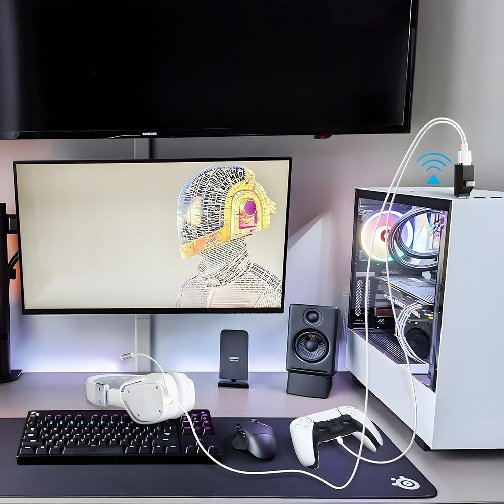 Hub USB-C Techsuit H10 EchoLink, 3 en 1, Negro