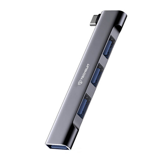 Hub USB-C Techsuit H13 ZenithDock, 4 en 1, Gris