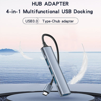 Hub USB-C Yesido HB17, 4 en 1, Gris