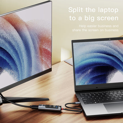 Hub USB-C Yesido HB22, 5en1, Gris