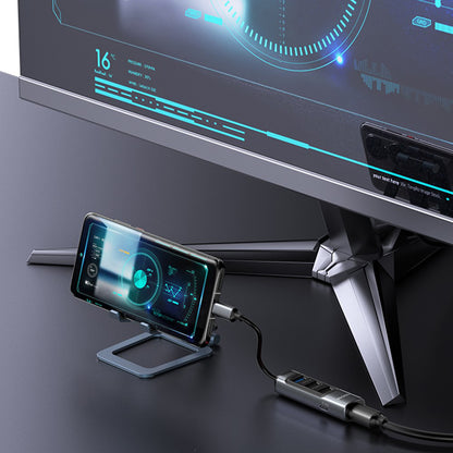 Hub USB-C Yesido HB24, 5en1, Gris