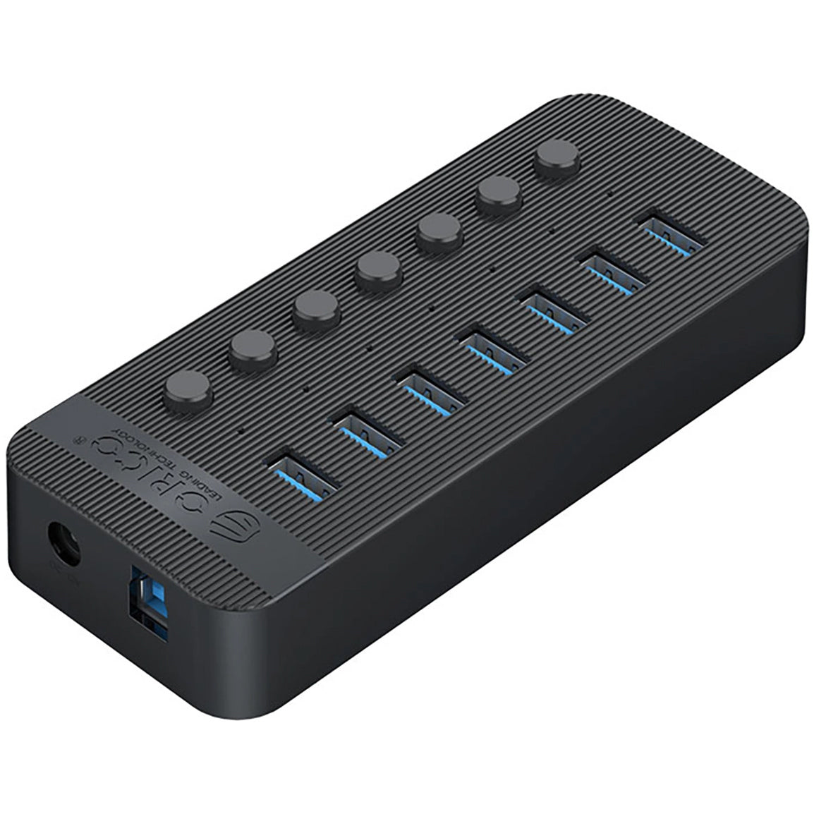 Hub USB Orico CT2U3-7AB, 7 x USB-A 3.0, Negro