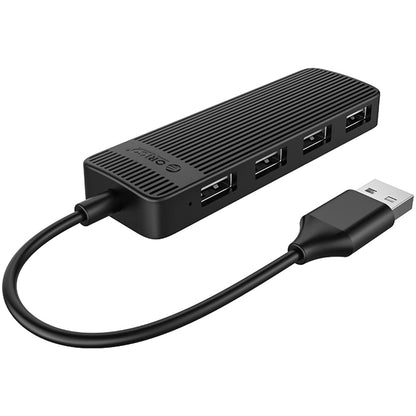 Hub USB Orico FL02, 4 x USB-A, Negro