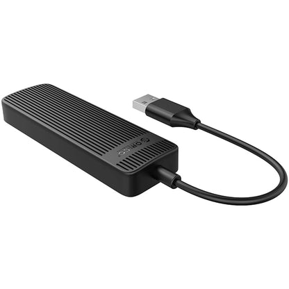 Hub USB Orico FL02, 4 x USB-A, Negro
