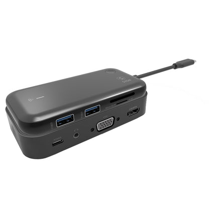 Concentrador USB-C SiGN, 1 x USB-C - 1 x HDMI - 1 x VGA - 1 x conector de 3,5 mm, negro SN-TVBT01 SN-TVBT01