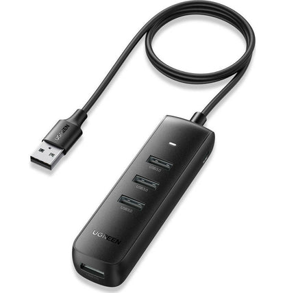 Hub USB UGREEN CM416, 4 x USB-A 3.0, 1m, Negro