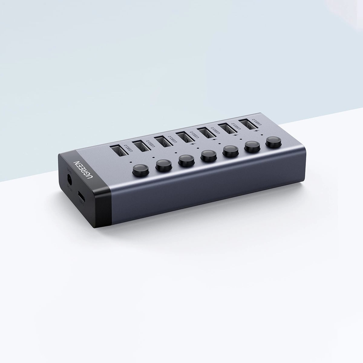 Hub USB UGREEN CM481, 7 x USB-A 3.0, Gris