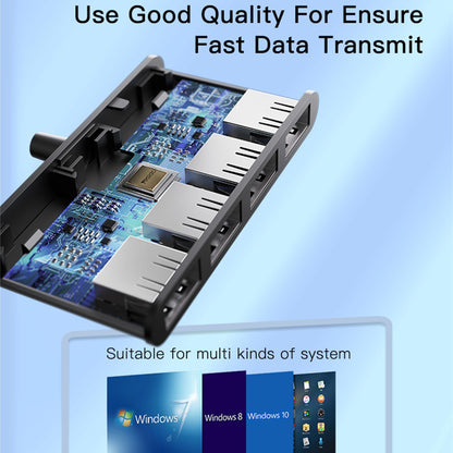 Hub USB Yesido HB12, 4 en 1, Gris