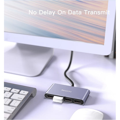 Hub USB Yesido HB12, 4 en 1, Gris