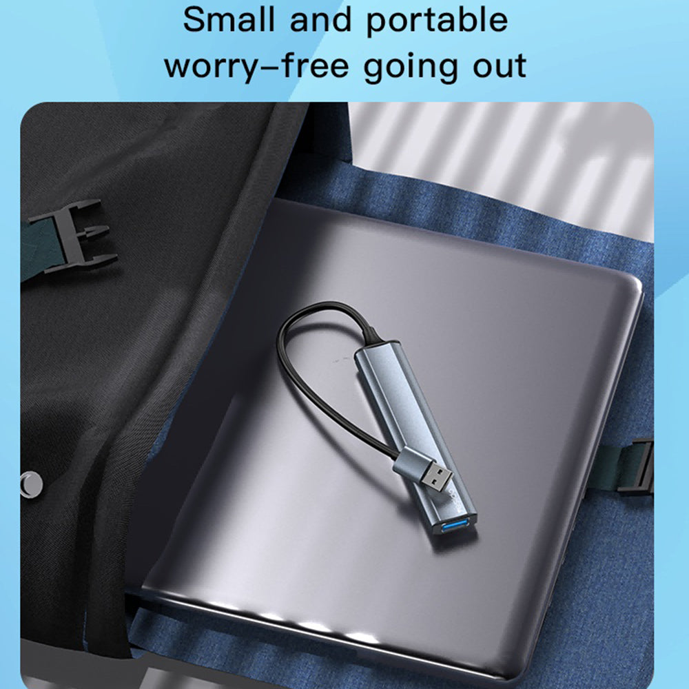 Hub USB Yesido HB18, 4 en 1, Gris