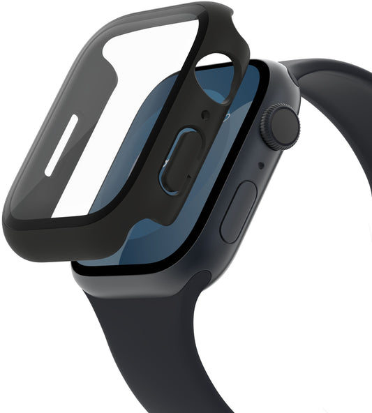 Funda Belkin ScreenForce TemperedCurve para Apple Watch 40mm / 41mm Series, Negra OVG003zzBK-REV