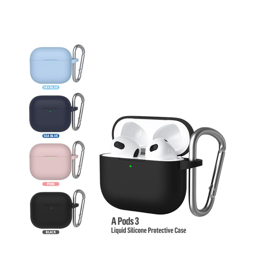 Funda Blueo Liquid para Apple AirPods 3, Negra
