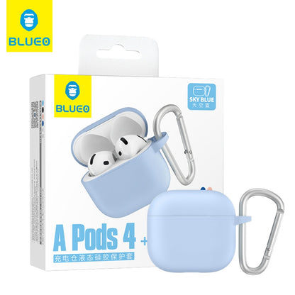 Funda Blueo Liquid para Apple AirPods 4, Azul