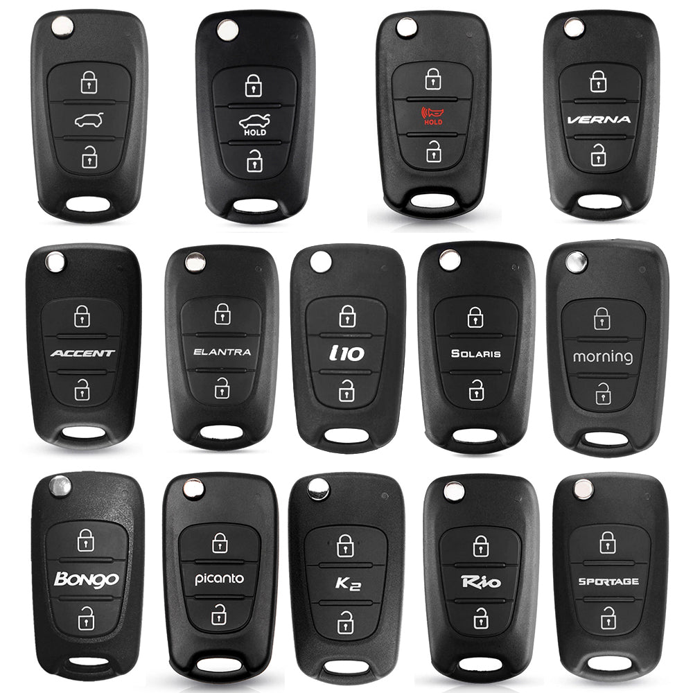 Funda para Llaves de Auto Techsuit 2003.04 para Hyundai Elantra / Kia Picanto, Negra