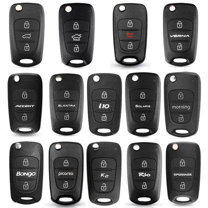 Funda para Llaves de Auto Techsuit 2003.04 para Hyundai Elantra / Kia Picanto, Negra